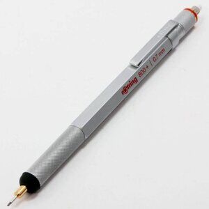 rOtring 800+ series 0.7mm mechanical drafting pencil, stylus. NIB. Silver. NIB.